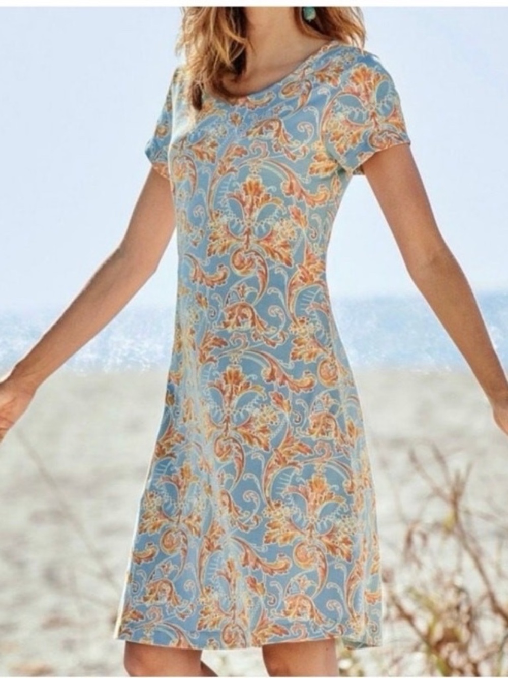 Peruvian Connection - Paisley Dress - XL